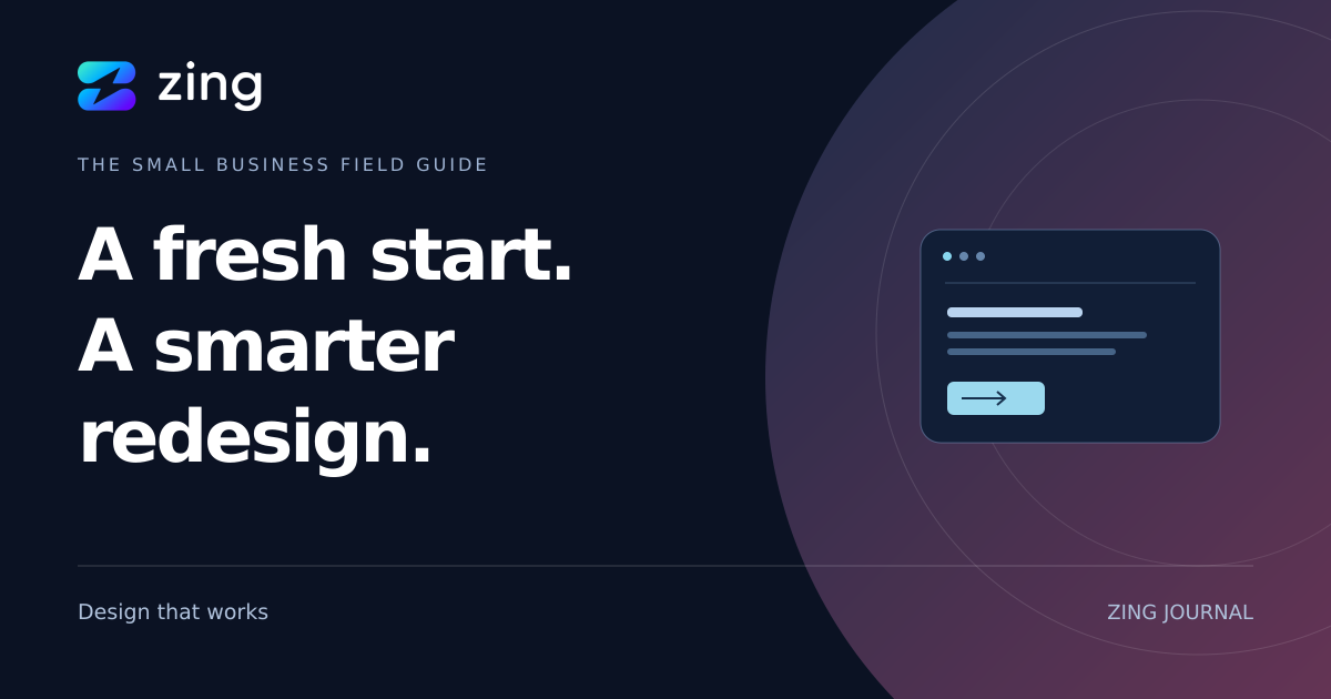 ZING Journal: A website redesign checklist for small business owners